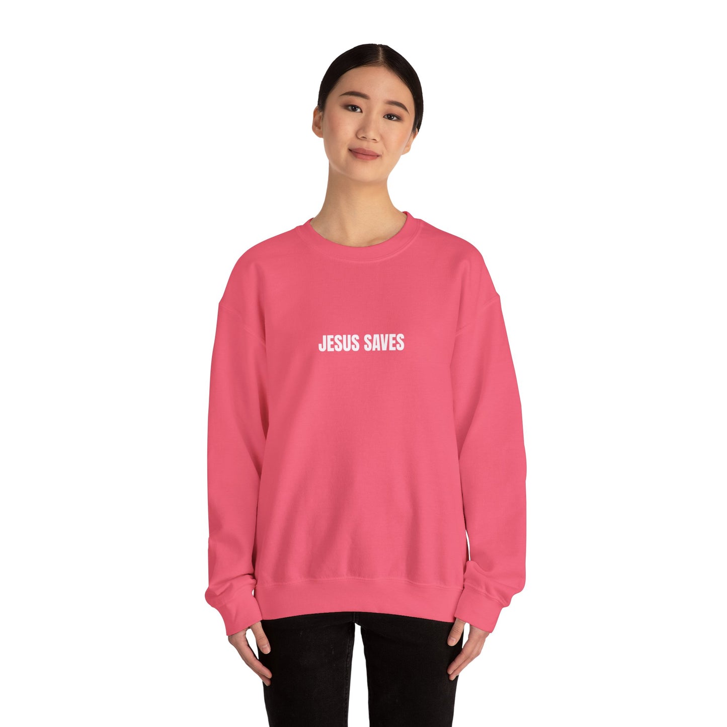 Jesus Saves Unisex Heavy Blend™ Crewneck Sweatshirt