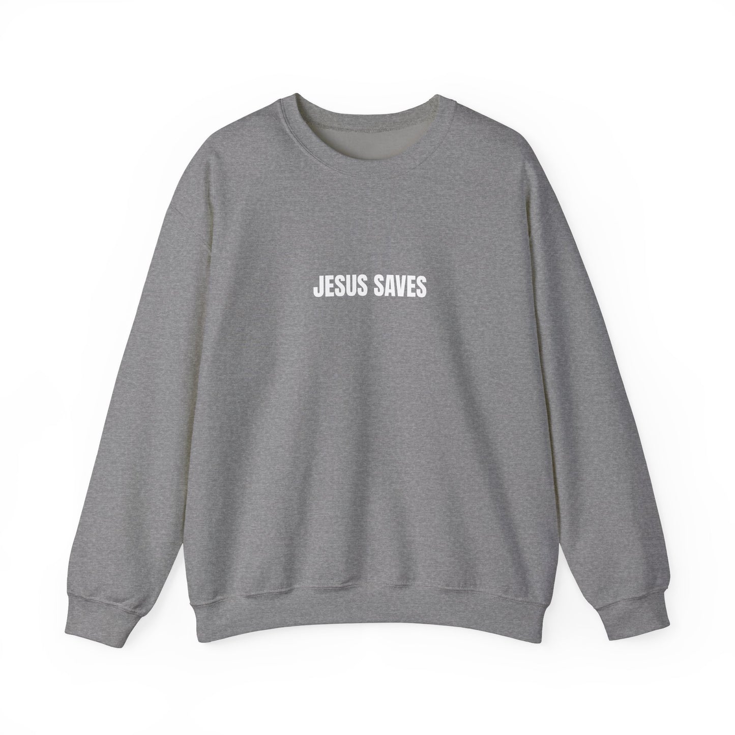 Jesus Saves Unisex Heavy Blend™ Crewneck Sweatshirt