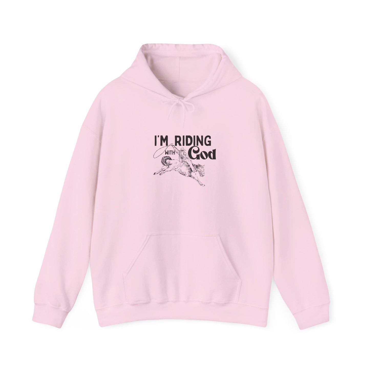 I'm Riding with God Unisex Heavy Blend Hooded Sweatshirt - Faith-Inspired Comfort