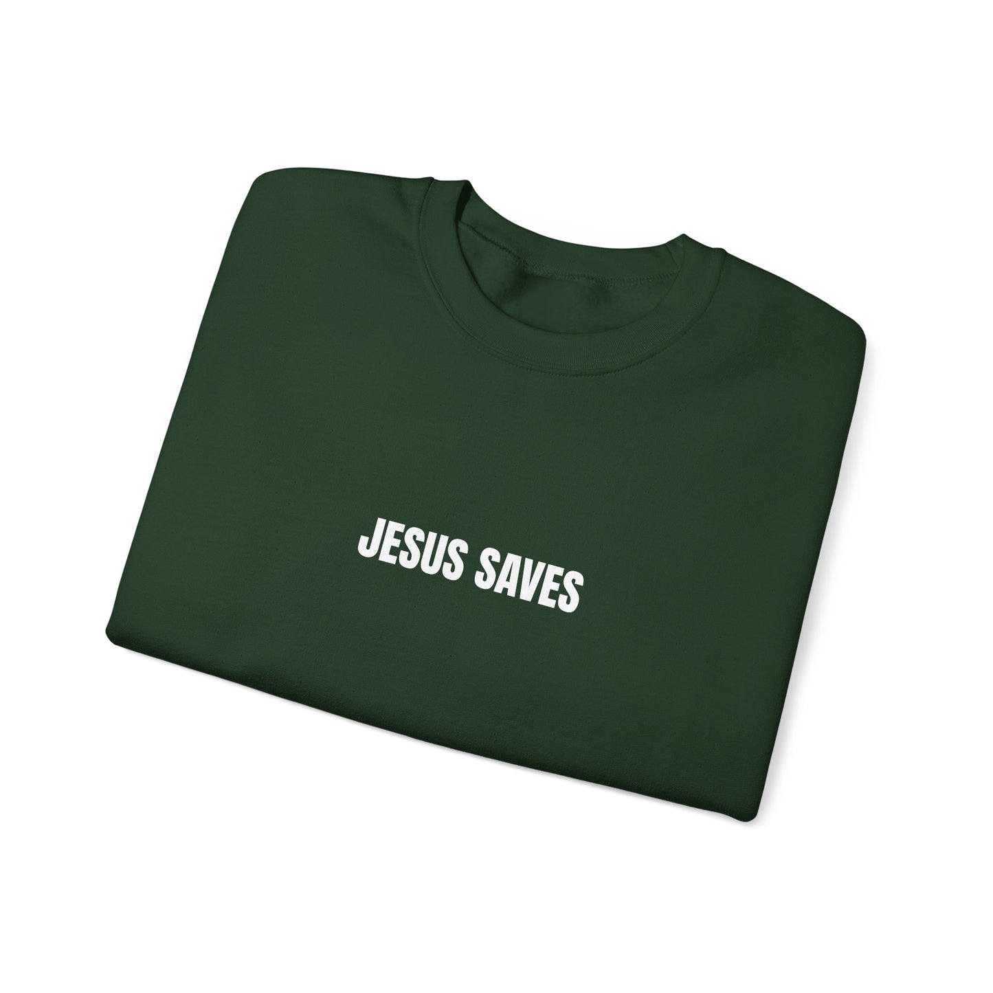 Jesus Saves Unisex Heavy Blend™ Crewneck Sweatshirt