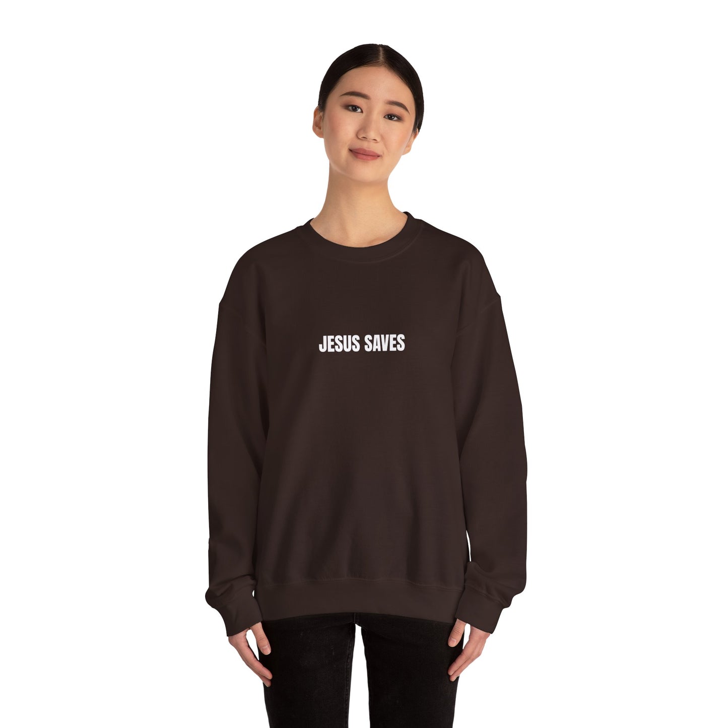 Jesus Saves Unisex Heavy Blend™ Crewneck Sweatshirt