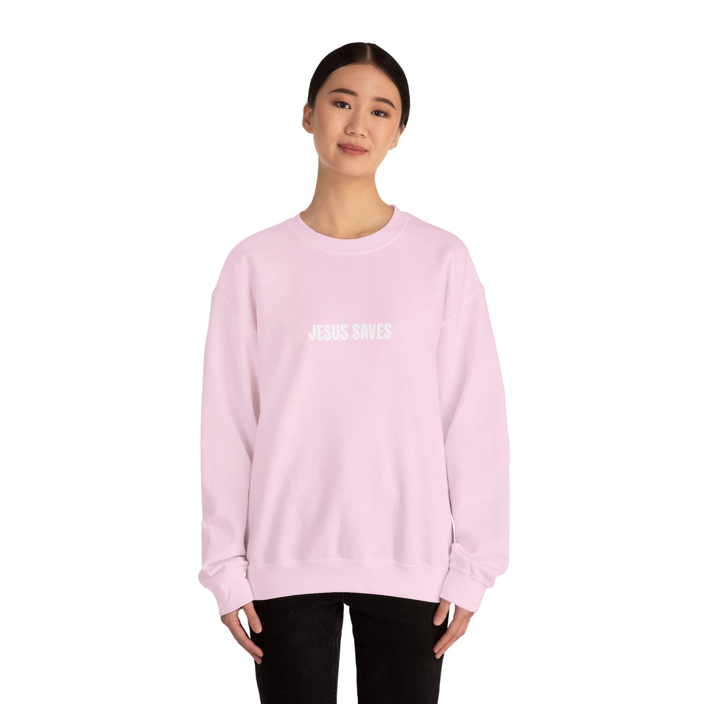 Jesus Saves Unisex Heavy Blend™ Crewneck Sweatshirt